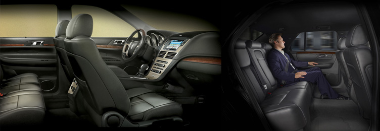 Lincoln MKT interior - front cabin and rear passenger seat